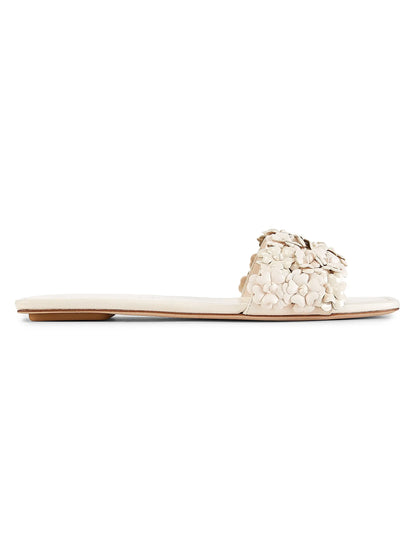 Meadow Floral Lacquered Leather Sandals