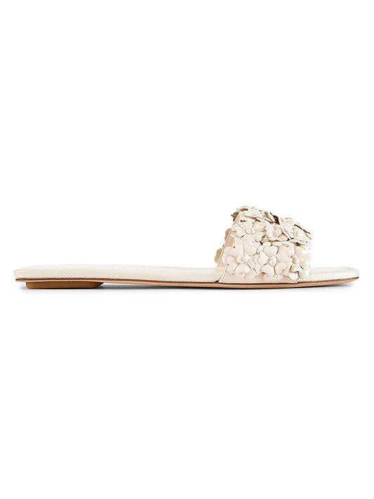Meadow Floral Lacquered Leather Sandals