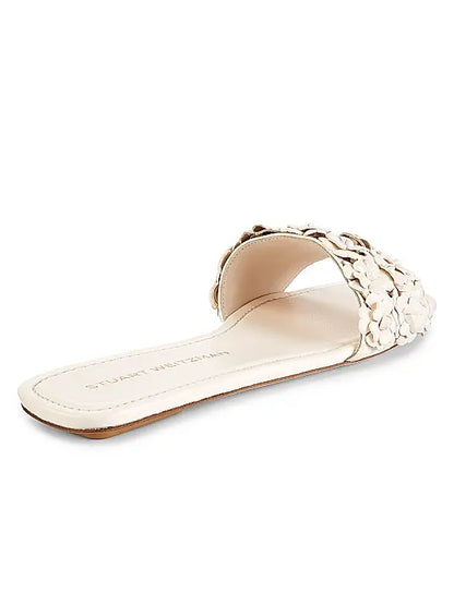 Meadow Floral Lacquered Leather Sandals