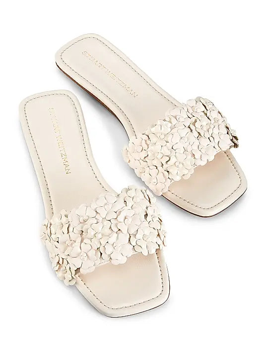 Meadow Floral Lacquered Leather Sandals