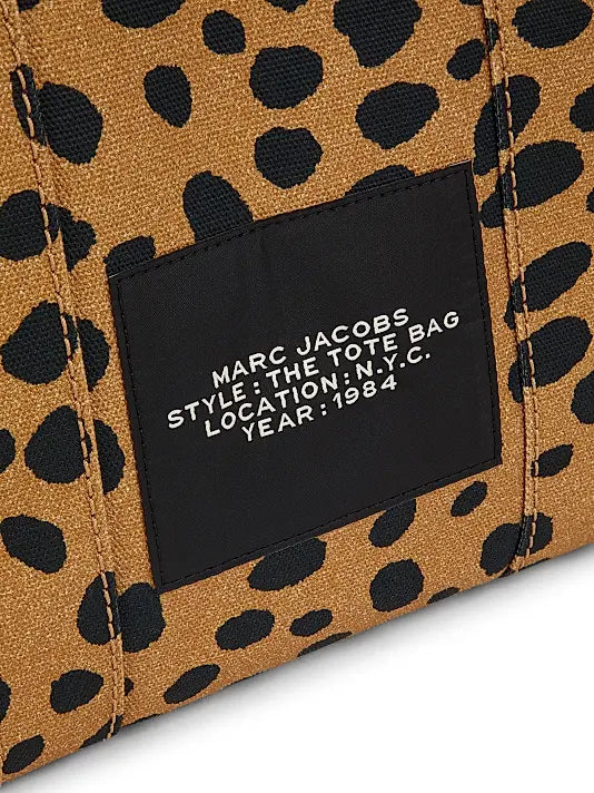 The Medium Cheetah Canvas Tote Bag