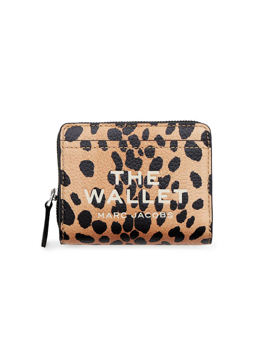 The Mini Cheetah Leather Compact Wallet