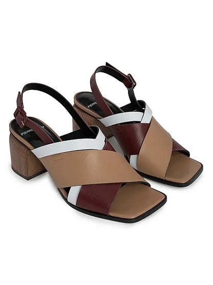 Alpha Cross 70MM Leather Sandals