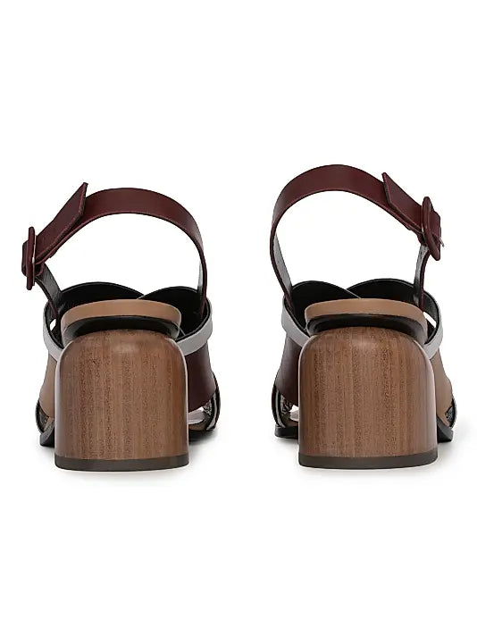 Alpha Cross 70MM Leather Sandals