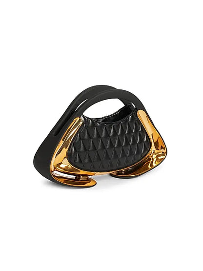 Jolie Madame Quilted Top Handle Bag