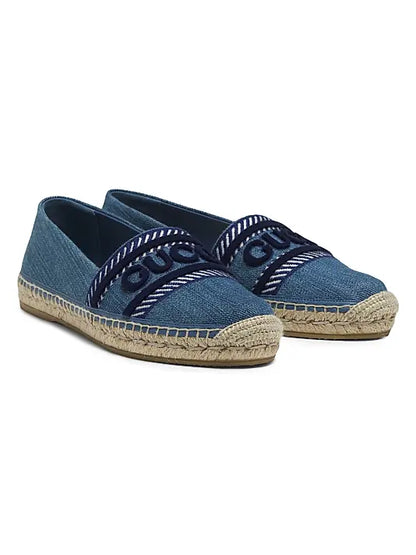 Plain Spain Denim Espadrilles