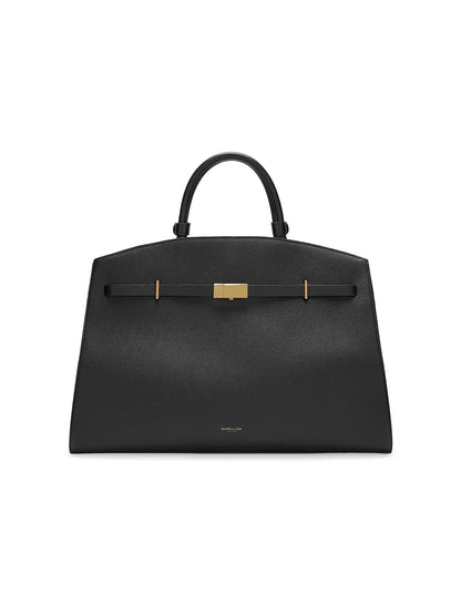 Hudson Grained Leather Top Handle Bag