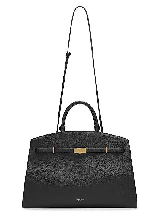 Hudson Grained Leather Top Handle Bag