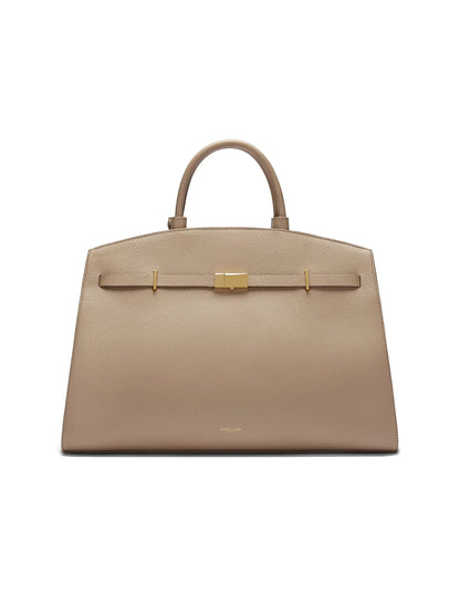 Hudson Grained Leather Top Handle Bag