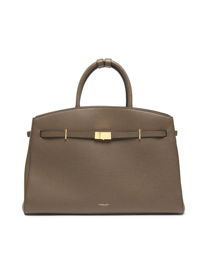 Hudson Grained Leather Top Handle Bag