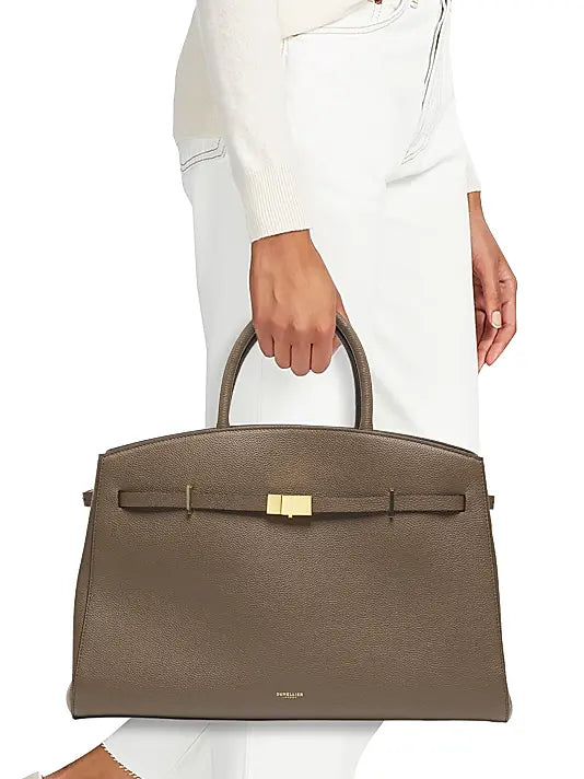 Hudson Grained Leather Top Handle Bag