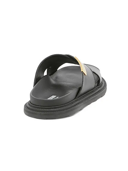 Leather Crisscross Sandals