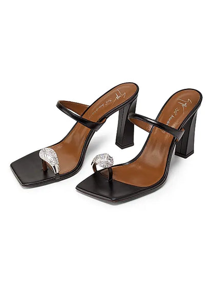 30th Anniversary 90MM Leather Toe Ring Sandals