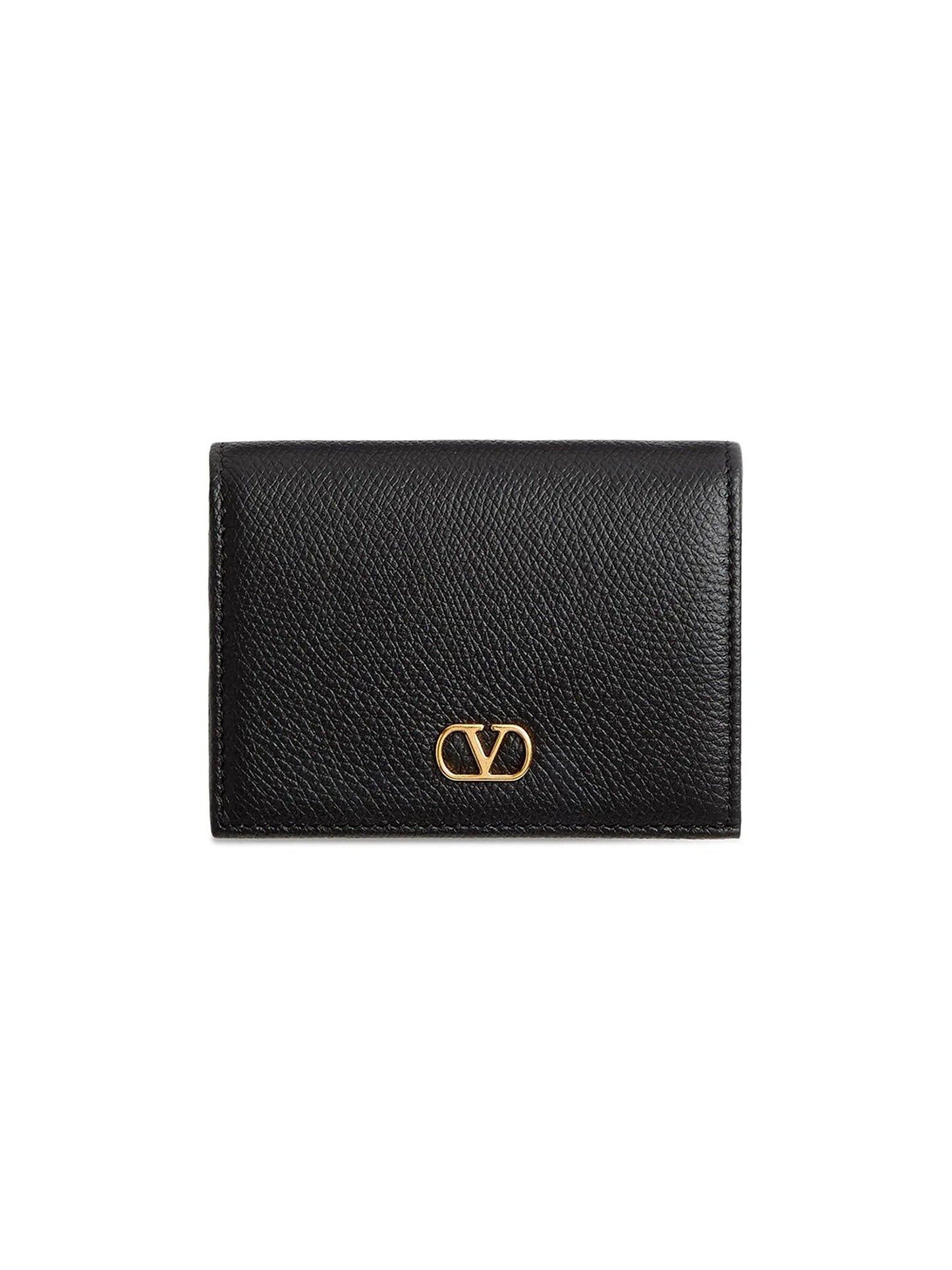 VLogo Signature Grainy Calfskin Wallet