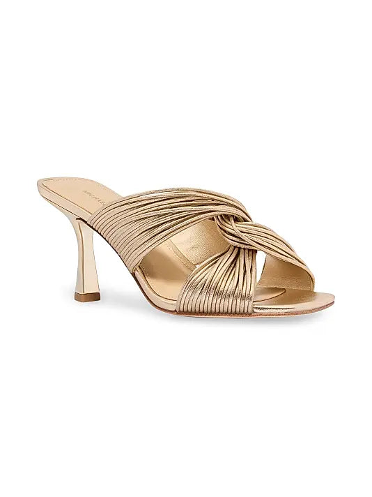 Alessia 75MM Metallic Slip-On Sandals