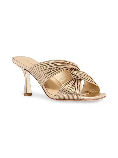 Alessia 75MM Metallic Slip-On Sandals