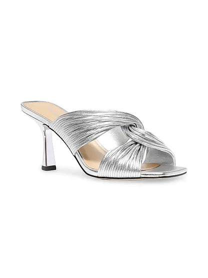 Alessia 75MM Metallic Slip-On Sandals