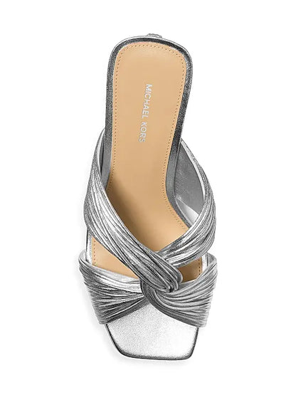Alessia 75MM Metallic Slip-On Sandals
