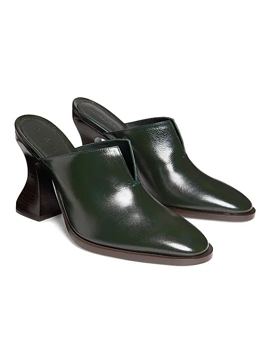 Cha-Cha Leather Mule Pumps