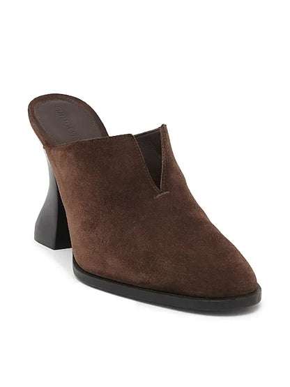 Cha-Cha 100MM Cut-Out Suede Mules