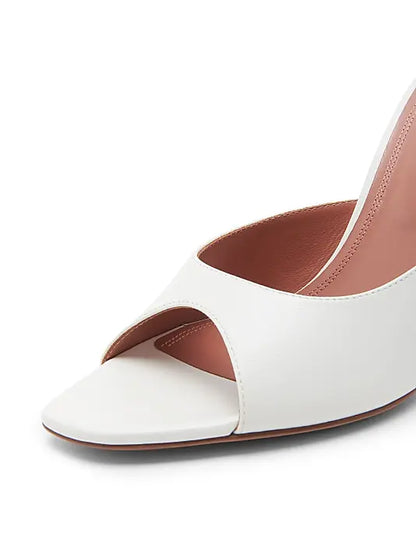 Alexa 95MM Leather Mules