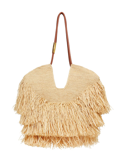 Medium Goldentime Fringe Tote Bag