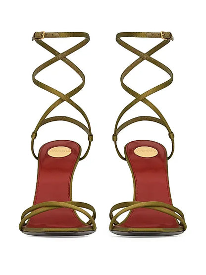 Opyum Sandals in Satin Crepe