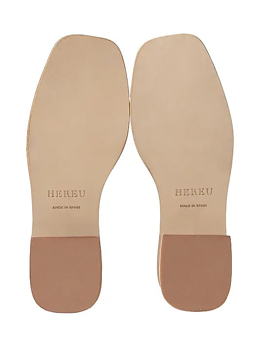Aloc Asymmetric Leather Slingback Sandals