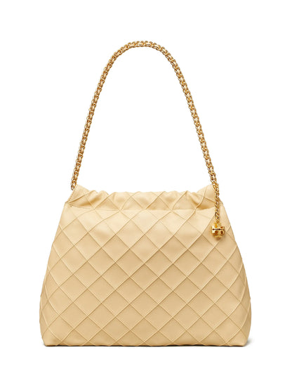Fleming Quilted Leather Hobo Bag