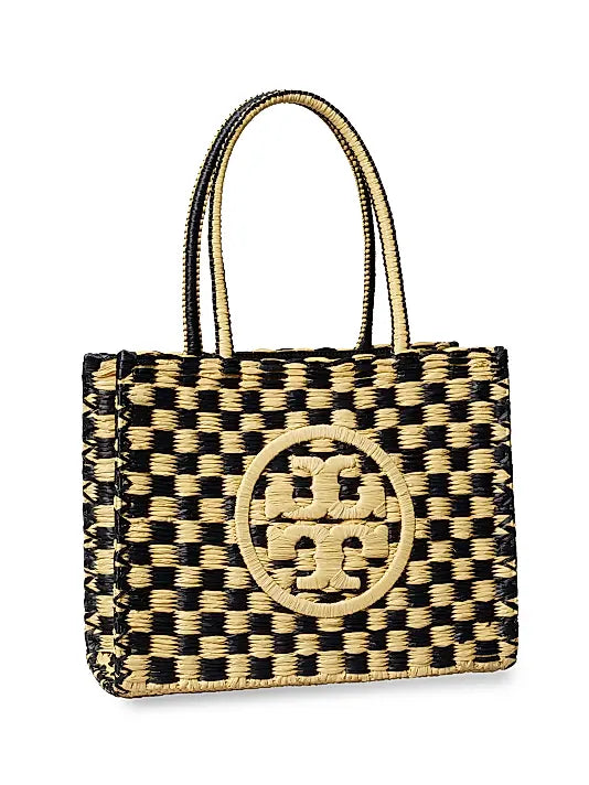 Ella Hand-Crochet Check Tote