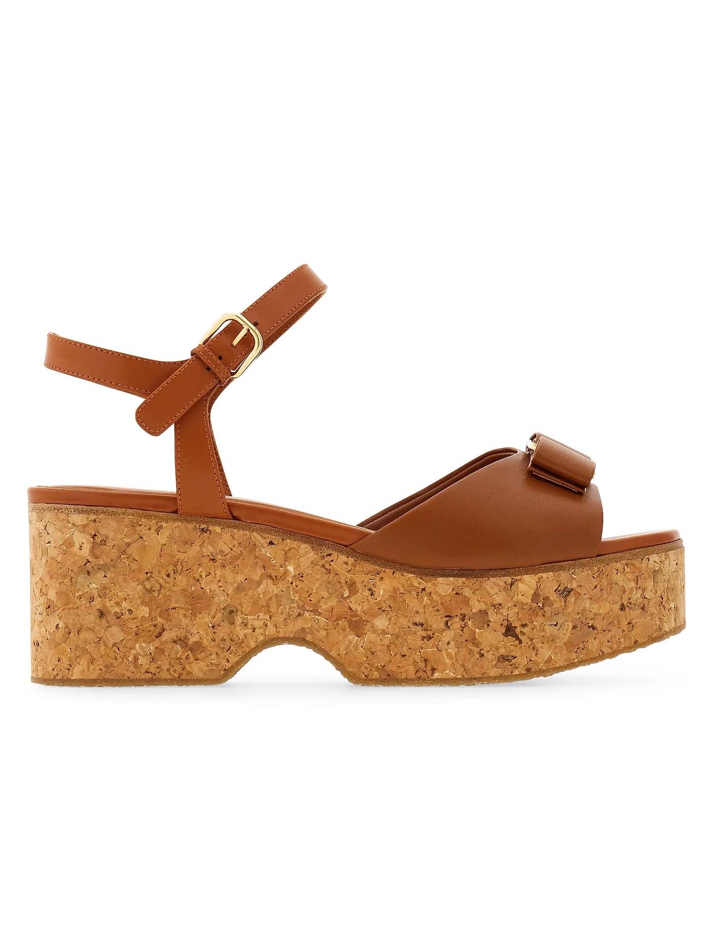 Selna 70MM Leather Wedge Sandals