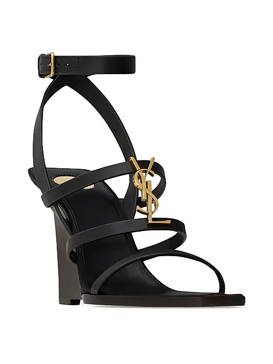 Cassandra Wedges in Smooth Leather