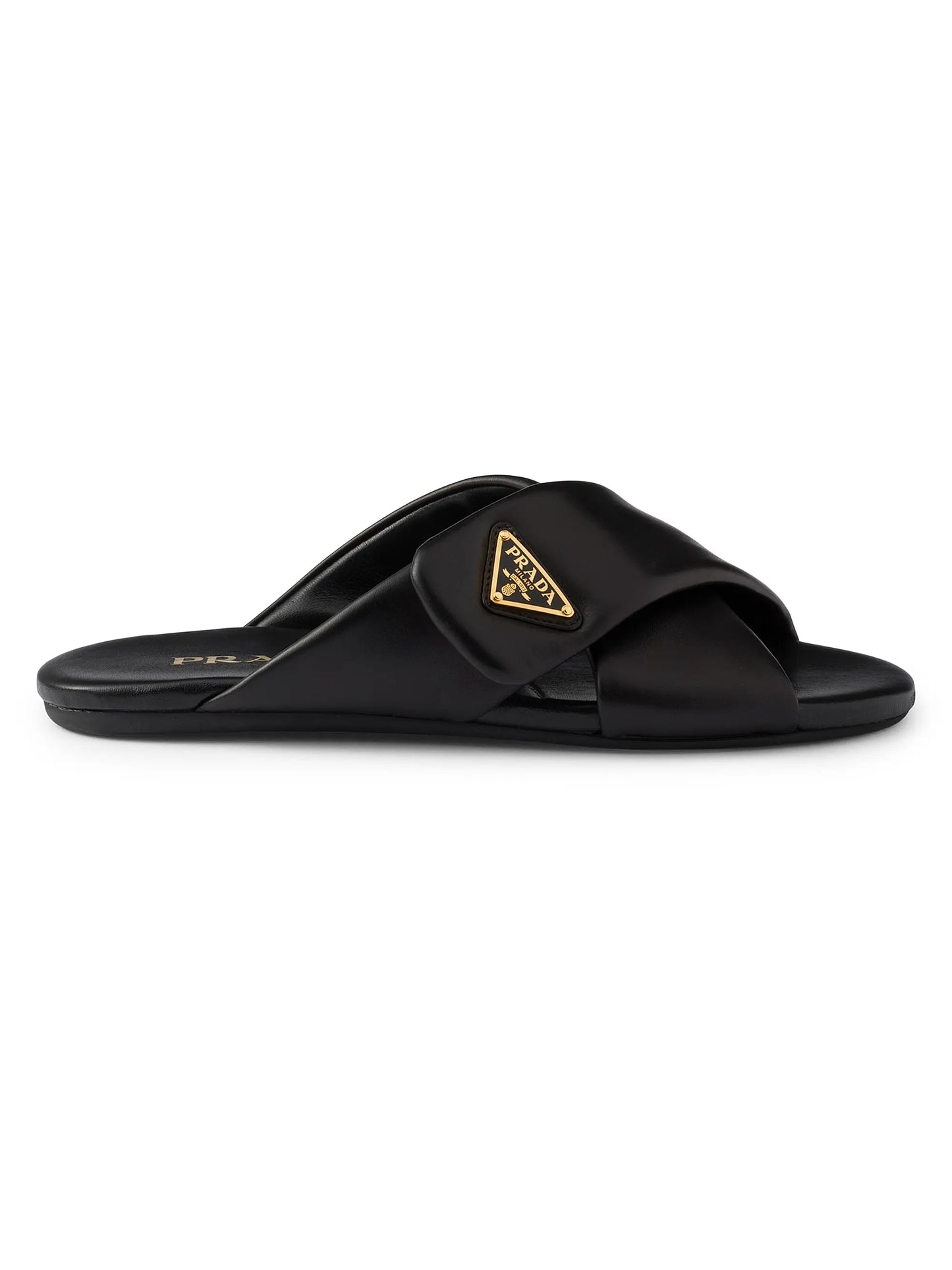 Padded Nappa Leather Slides