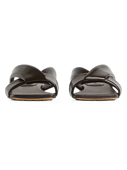 Interwoven Leather Flat Sandals