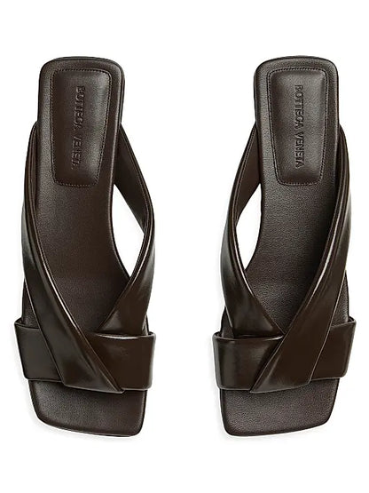 Interwoven Leather Flat Sandals