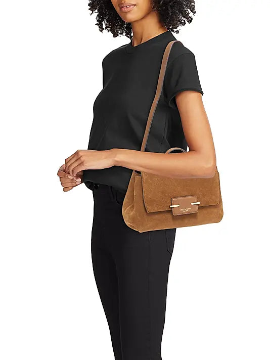 Realm Suede Top Handle Bag