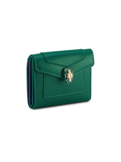 Serpenti Forever Leather Bi-Fold Wallet