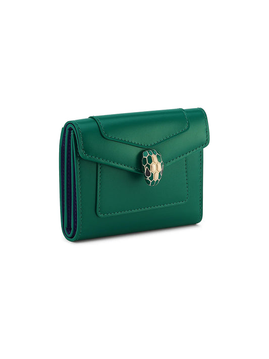 Serpenti Forever Leather Bi-Fold Wallet
