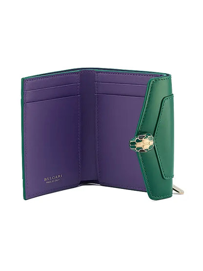 Serpenti Forever Leather Bi-Fold Wallet