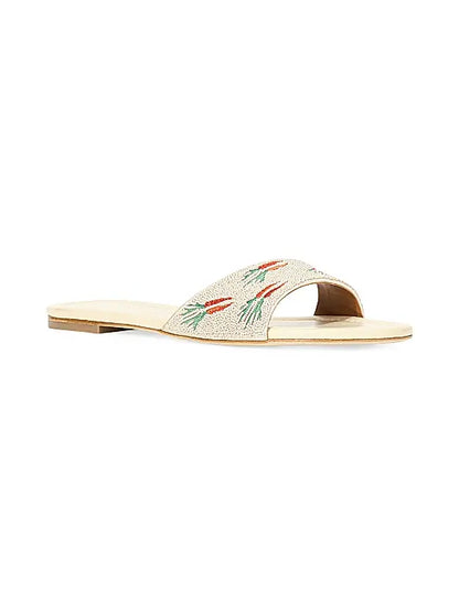 Gracie Beaded Flat Sandals