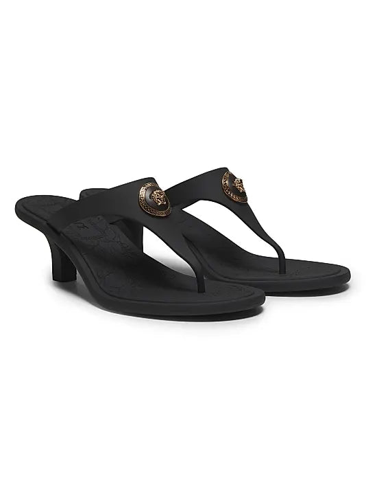55MM Medusa Baroque Kitten-Heel Sandals