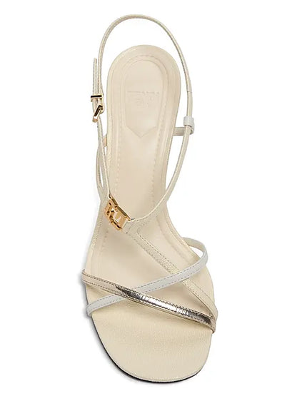 FFold 85MM Leather High-Heel Sandals