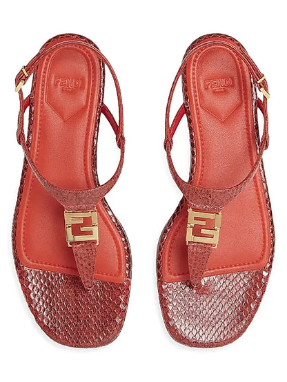 FFold Leather Sandals