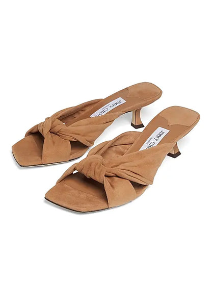 Avenue 50MM Suede Slip-On Sandals