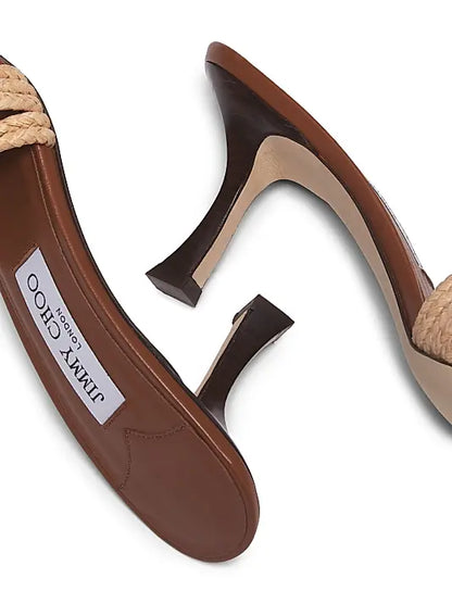 Chara 70MM Crochet Raffia Sandals