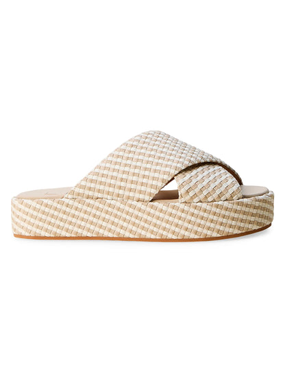 Laguna Striped Geo Platform Sandals