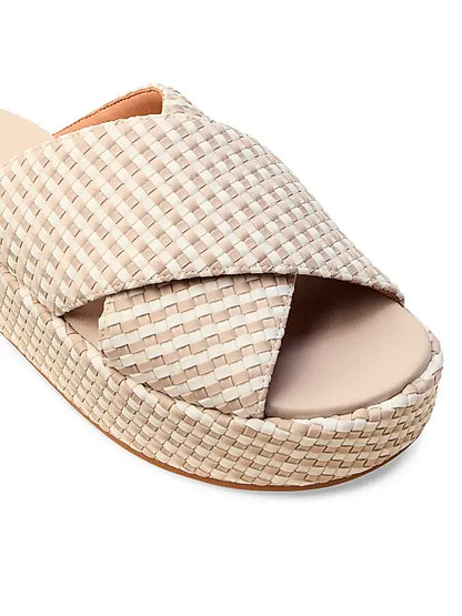 Laguna Striped Geo Platform Sandals