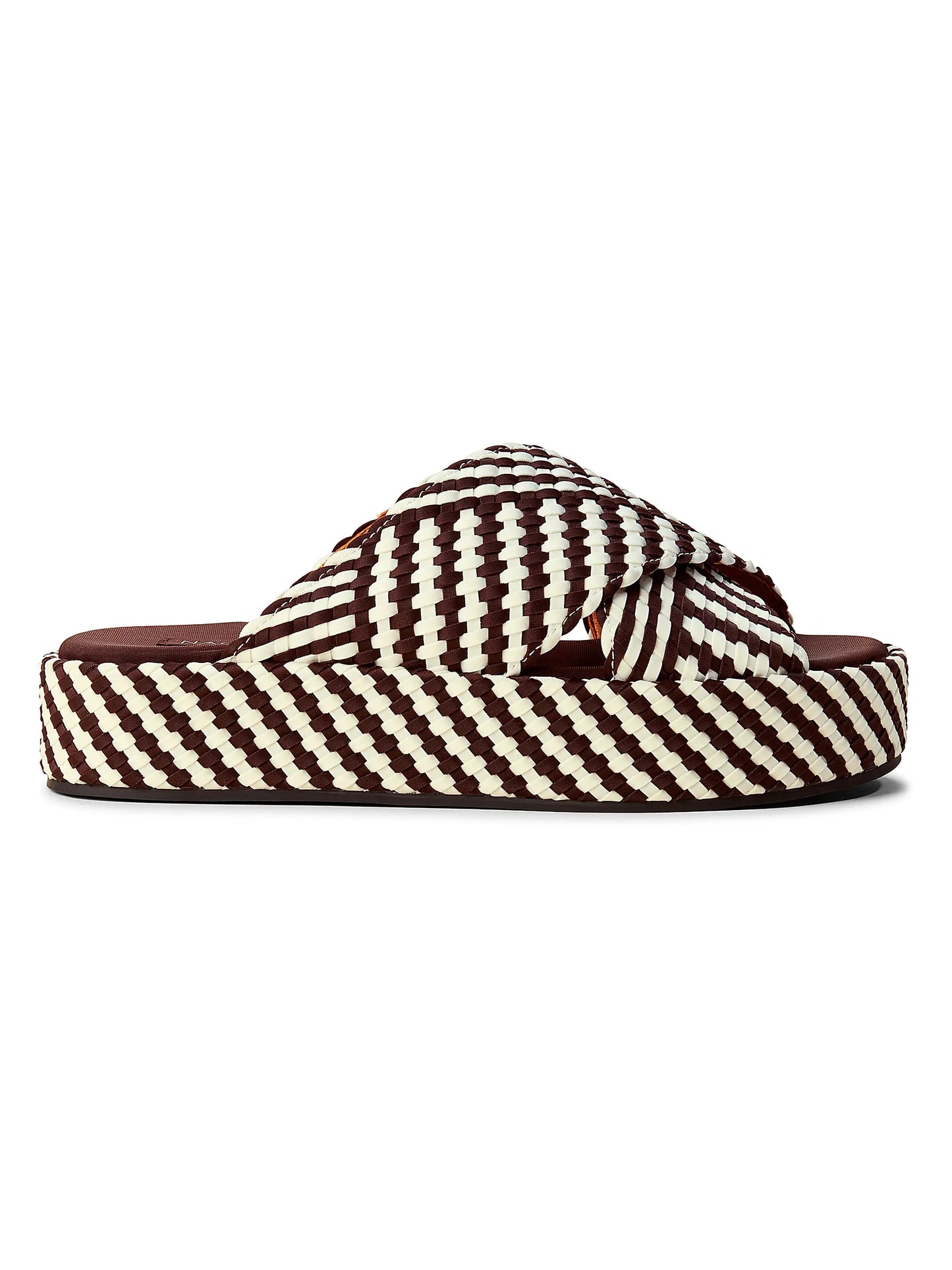 Laguna Striped Geo Platform Sandals
