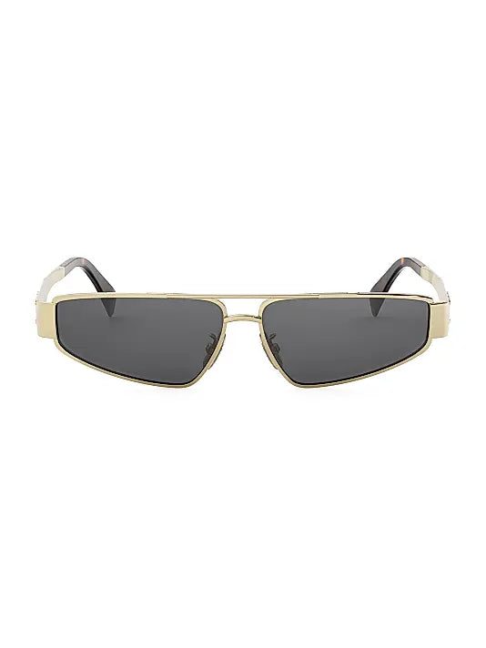 Metal Triomphe 59MM Geometric Sunglasses