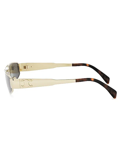 Metal Triomphe 59MM Geometric Sunglasses